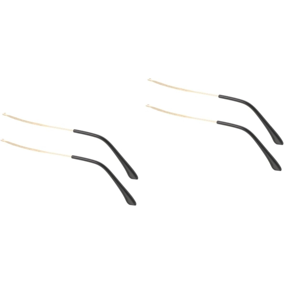 Hkhbjs Golden 2 Pairs Metal Eyeglasses Replacement Temples Universal Glasses Arms Eyeglasses Repair Kit