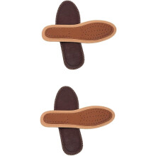 Paar Einlegesohlen aus Bambuskohle und Leder für Schuhe, schweißabsorbierend, dämpfend, Komfort-Einlegesohlen