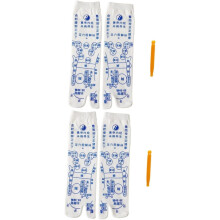 2 Paar dicke Baumwollsocken für Erwachsene, bequeme, schweißabsorbierende Socken für Yoga zu Hause