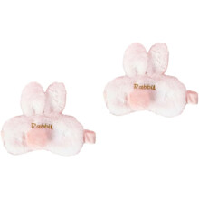 2 Pcs Comfortable Sleep Mask Rabbit Ears Eye Patch for Men Women Boys and Girls Soft Plush Material Travel Hotel Home