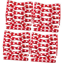 Schnürsenkel aus Canvas mit Herzmuster für Sneaker und Freizeitschuhe, 2 Paar 120 cm lange flache Polyester-Schnürsenkel