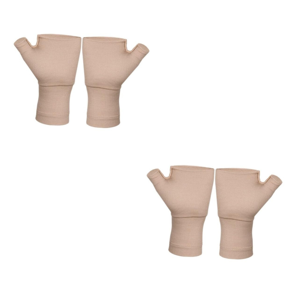Hkhbjs 2Pairs Breathable Gloves For Sports Fingerless Gloves To Relieve Arthritis Pain For Winter Women