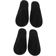 2 Paar bequeme, filzfreie Hausschuhe für Hotel, Spa, Sauna und Zuhause – Unisex-Reisehausschuhe