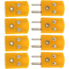 2 Paar Thermoelement-Drahtverbinder Typ K Steckeradapter männliche und weibliche Steckverbinder