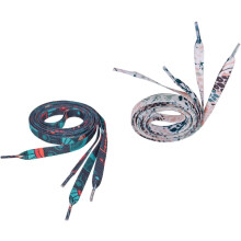 Polyester-Schnürsenkel, 140 cm, 2 Paar, bedruckt im nationalen Stil mit Totem- und Blumenmuster, für Sportschuhe, Sneaker und Freizeitschuhe