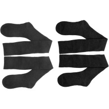 2 Paar Damen-Kniestrümpfe aus reiner Baumwolle, ideal für kalte Tage und den Alltag.