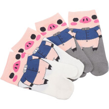 Paar kurze Zweifingersocken, bezaubernde Mädchen-Baumwoll-Knöchelsocken für Freizeitkleidung, dehnbare Passform