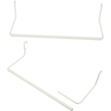 2 Stück Lochwand-Papierhandtuchhalter, ausziehbarer Handtuchhalter aus Metall, skalierbare Haken, geeignet
