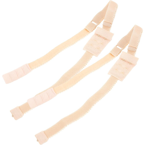 2Pcs Nude Adjustable Low Back Bra Strap Extenders Converter Set Women’S Replacement Bra Accessories