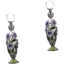 2 st parfymflaskdekor i glas, aromflaska, essens, delflaska