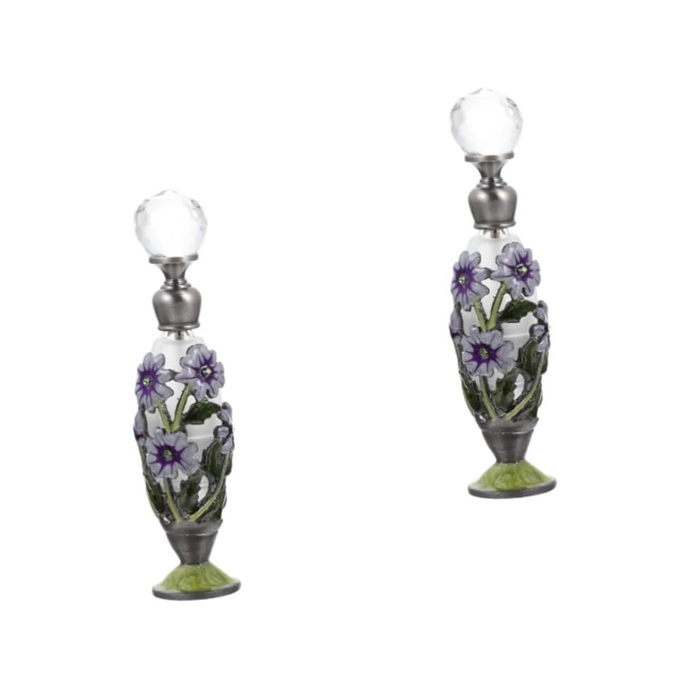 Hkhbjs 2Pcs Perfume Bottle Decor Glass Aroma Bottle Essence Sub-Bottle