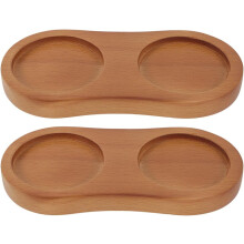 2-teiliger Pfefferstreuer aus Holz für den Grill mit vielseitigem Design, praktische Ablage für Salz- und Pfeffermühle.