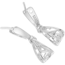 Spänne i sterlingsilver för halsband, lås, hänge, klämmor, smyckesfästen för hängen