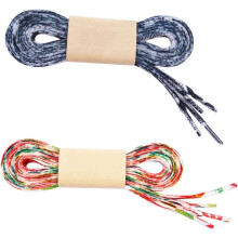 2 Paar Polyester-Schnürsenkel für Sneaker, lässige bedruckte Schnürsenkel, flache Schnürsenkel für Canvas-Sportschuhe, Laufschuhe