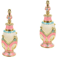 2 stuks vintage Midden-Oosterse parfumflesjes, leeg, voor essentiële oliën, geschikt voor op reis