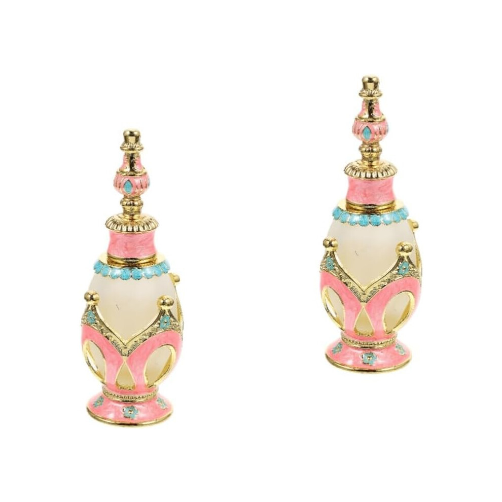 Hkhbjs 2Pcs Vintage Middle Eastern Perfume Bottle Empty Bottle For Essential Oil Holder Travel