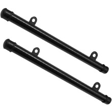 PVC-Posteraufhängerstangen, 33 cm, schwarz, verdickt, runder Rahmen für Gemäldepräsentation, 2er-Set