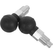 2 Stück Kugelkopf-Federzugbolzen für Fitnessgeräte, M16x15 mm Kolbensicherungsbolzen