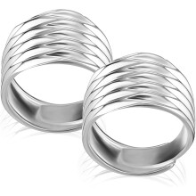 2 verstellbare, zierliche Damenringe, minimalistische Metallfingerringe