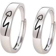 Partnerringe, 2er-Set, verstellbare offene Herzringe im Vintage-Stil, Hochzeitsschmuck, Geschenkidee für Sie und Ihn