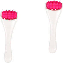 Dispositivo do rolo da pele dos olhos de 2pcs para o dispositivo do massageador da pele do rosto do cuidado facial para reduzir os círculos escuros