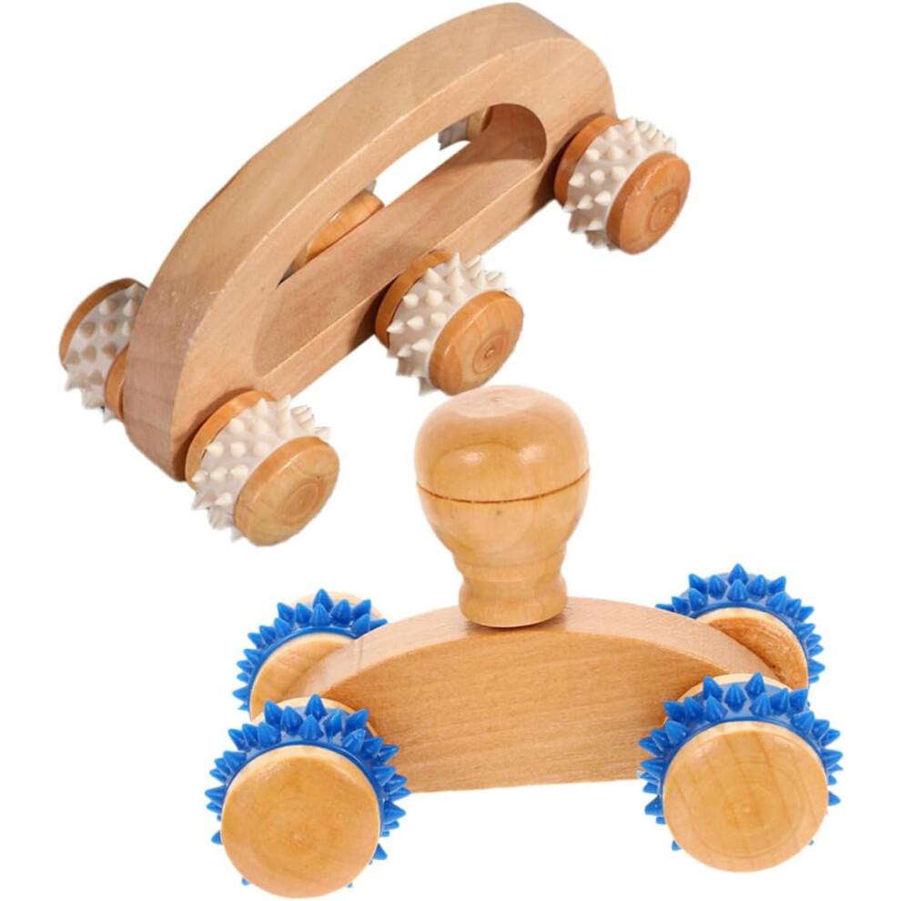 Hkhbjs 2Pcs Wooden Foot Massage Roller Reusable Handheld Back Massager
