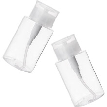 Reseförvaringsflaskor med trycklock, 2 st, 300 ml, läckagesäkra, återanvändbara lotion- och vätskehållare