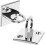 2pcs Concierge Pole Rack Wall Bracket for Rope Barrier Queue Line Hardware Rope Wall Ring Mounting Ring 1