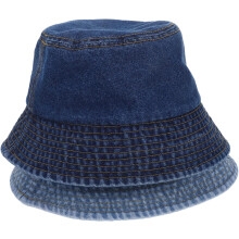 2er-Pack Retro-Fischerhüte, Bucket Hats aus gewaschenem Denim, lässige Outdoor-Sommer-Strandkappen