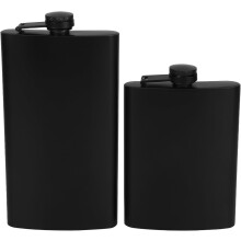 Fiaschette tascabili per whisky in acciaio inossidabile, 2 pezzi, a prova di perdite, 237 ml e 355 ml, leggere e portatili.