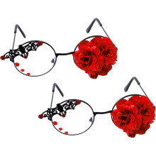2 Vintage-Steampunk-Gothic-Brillen für Damen im Lolita-Stil
