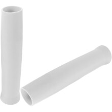 2 fundas blancas de PVC para cañas de pescar, resistentes a los rayos UV.
