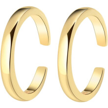 2 anelli regolabili dorati per dita aperte da donna, set di gioielli con anelli per le dita, accessori per i piedi da spiaggia