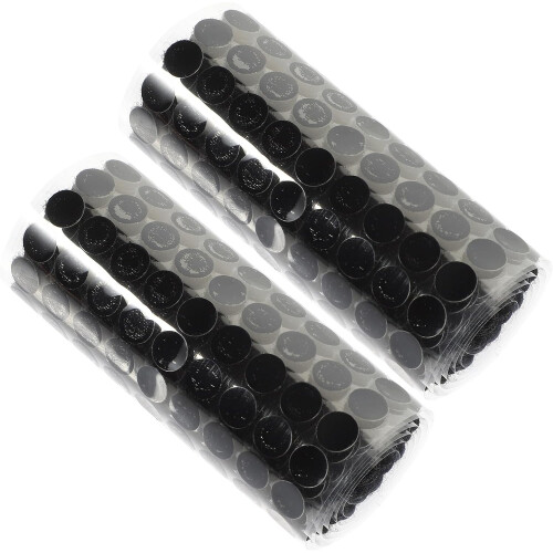 2 Rolls Adhesive Hook and Loop Removable Round Dot Decals Multipurpose Sticky DIY Round Stickers