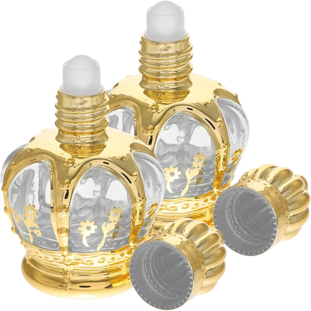 Hkhbjs 2Pcs Perfume Bottles Glass Roller Bottles For Essential Oils Roll Reusable