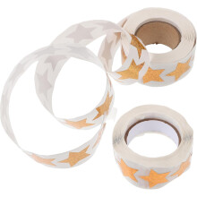 Holografische Sternenaufkleber, 2 Rollen, selbstklebende Folie, DIY-Scrapbooking-Bastelaufkleber