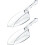 2pcs Flour Shovels Ice Scoop PC Material Thickened Multi-Functional Smooth Edges Integrally Formed Simple 1