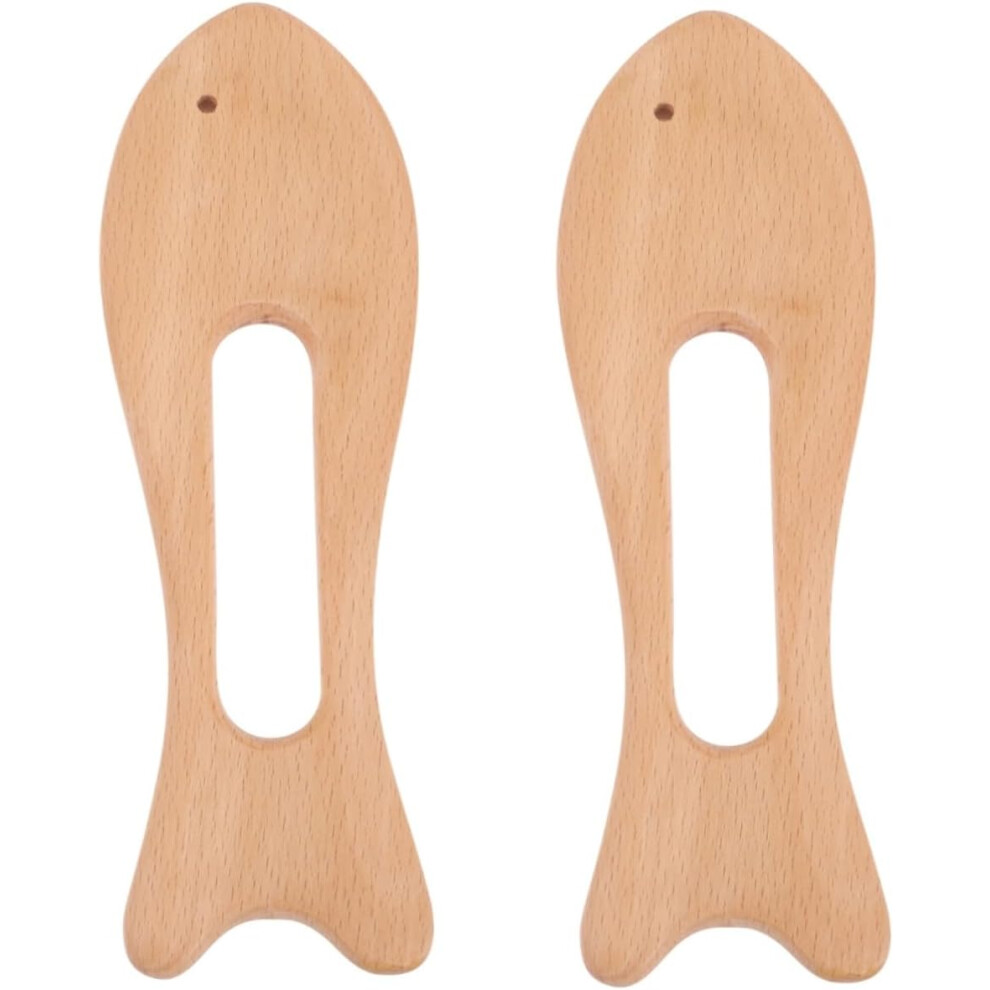 Hkhbjs 2Pcs Wooden Gua Sha Board For Body Scraping Massage Scraping Board Therapy Tool