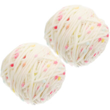 2pcs Portable Knitting Wool and Crochet Yarn for Cat Coat DIY Craft, Multi-Function Worsted Weight Yarn