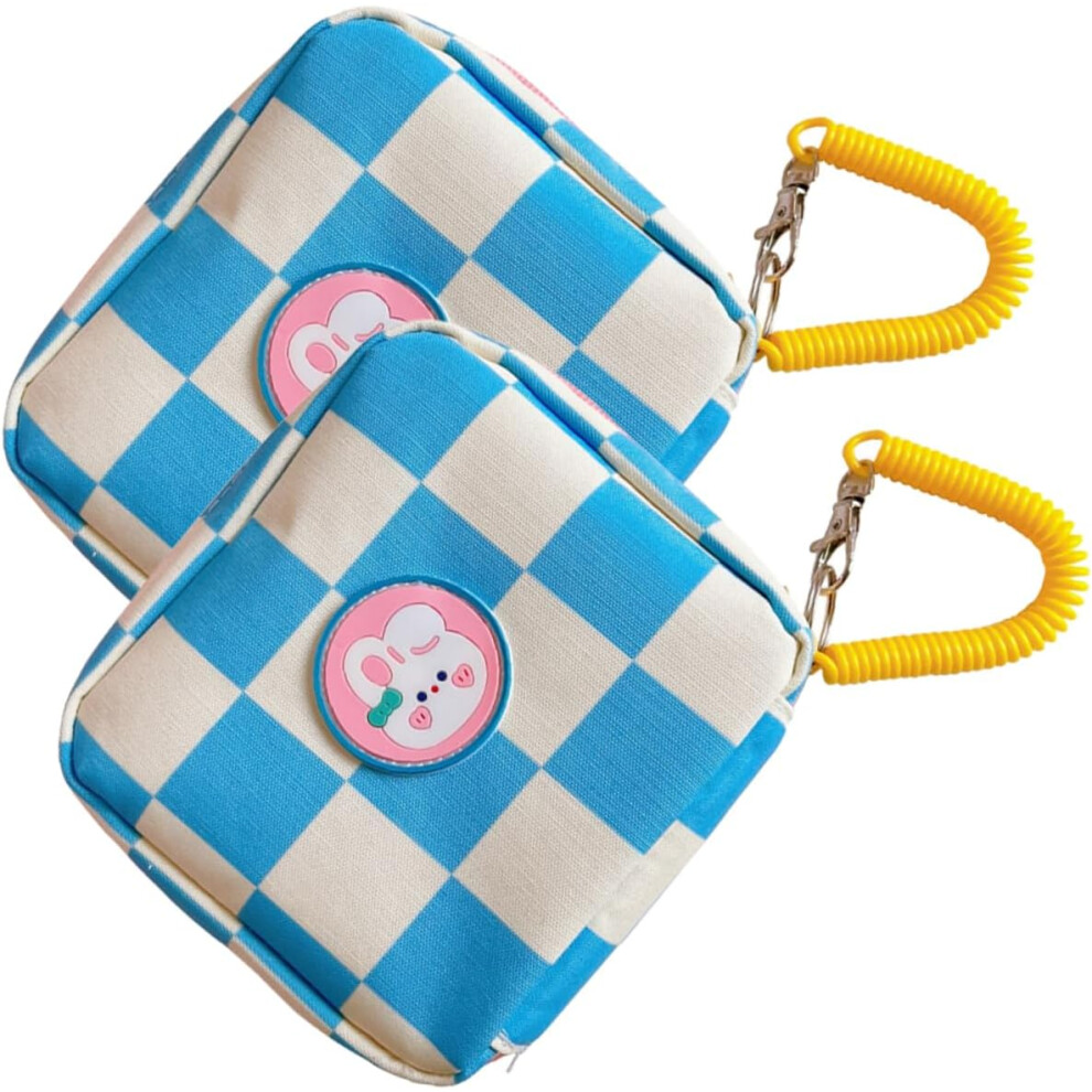 Hkhbjs 2Pcs Girl Sanitary Napkin Bag Portable Cartoon Sanitary Napkin Organizer For Period Pouch Travel Use