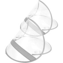 2 stuks regenjasmuts met rand, regenponcho, gezichtsbeschermende pet, accessoire met vervangbare rand voor buitengebruik