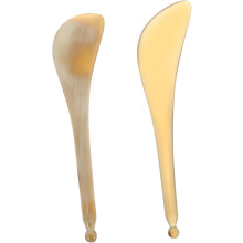 2pcs Ox Horn Tendon Stick Natural Texture Facial Massage Rods