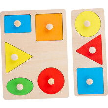 2 Sets geometrische Formenpuzzles für pädagogisches Lernspielzeug