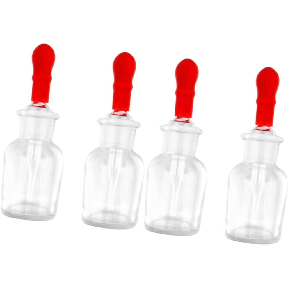 Hkhbjs 2Sets Laboratory Dropper Reagent Bottle Glass Dropper Bottle For Accurate Measurement