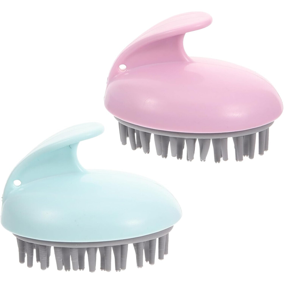 Hkhbjs 2Pcs Detangling Hair Brush Soft Scalp Massager Handle Scalp Shampoo Brush