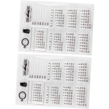 2 Sets Kalenderstempel für Scrapbooking, DIY-Bastelarbeiten, kreative Scrapbook-Dekorationsstempel