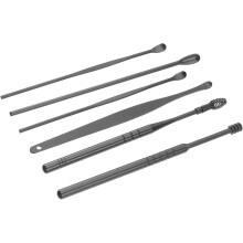 2sets Ear Picking Tools Portable Spiral Ear Spoon Care Remover Cleaning Tool Bag for Wax Picker and Cleaner