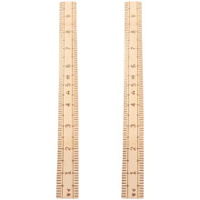 2pcs madeira costura corte régua alfaiate régua ferramenta roupas acessório multi-uso ferramenta de medição artesanal