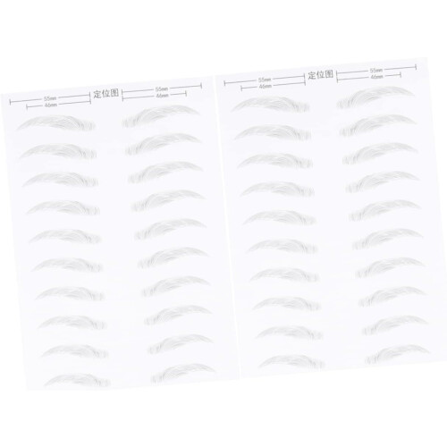 6d Waterproof Eyebrow Sticker Patch 10 Pairs Hair-Like Artificial Eyebrow Simulation Makeup Tools