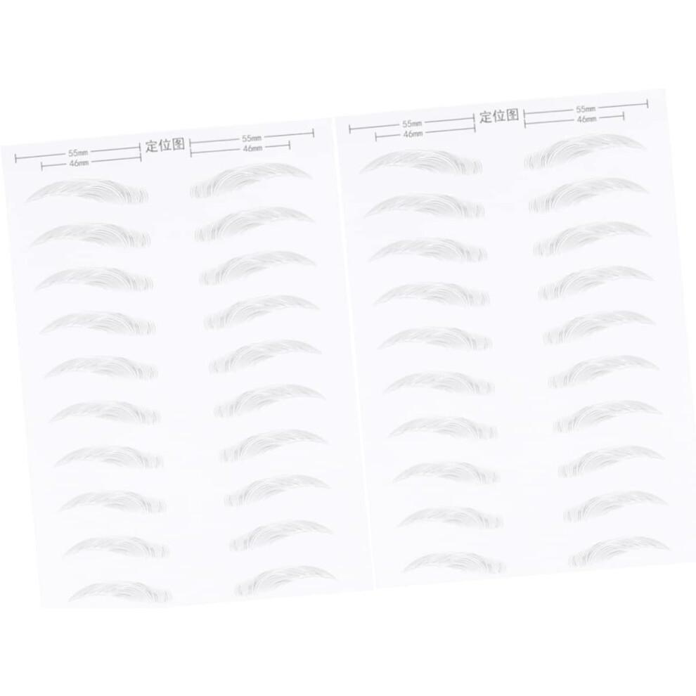 Hkhbjs 6D Waterproof Eyebrow Sticker Patch 10 Pairs Hair-Like Artificial Eyebrow Simulation Makeup Tools